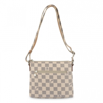 Bolso Bandolera mujer en lona color beige-Chess