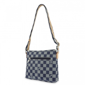 Bolso Bandolera mujer en lona color azul-Chess