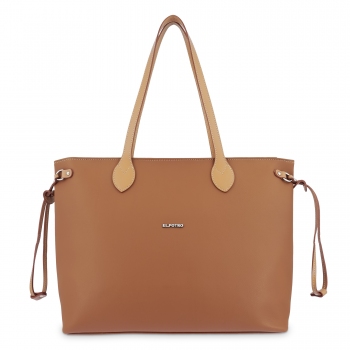 Bolso Tote mujer color cuero - Angula