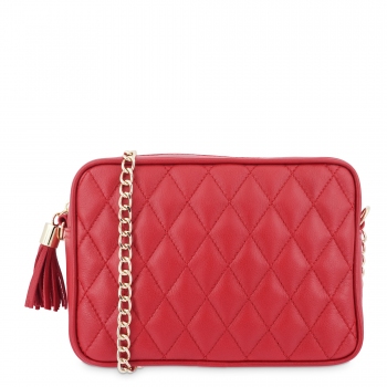 BOLSO BANDOLERA PIEL ROJO EL POTRO 