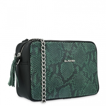 BOLSO BANDOLERA VERDE EL POTRO
