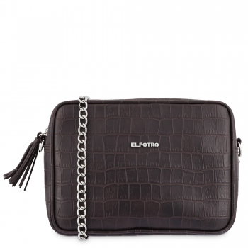 BOLSO BANDOLERA MARRÓN EL POTRO