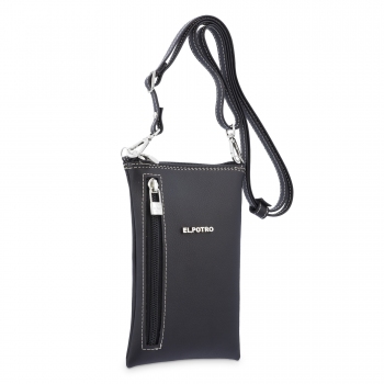 Bolso bandolera funda móvil negro -El Potro