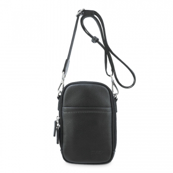 Bolso Bandolera hombre en piel vacuno color negro - Box