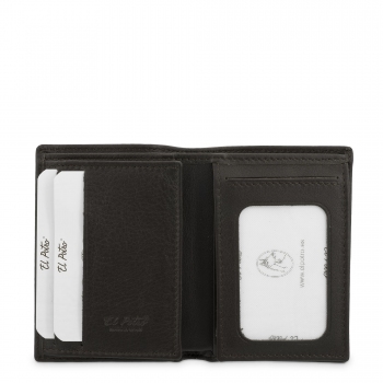 Cartera tarjetero hombre en piel vacuno color marrón Elite-El Potro