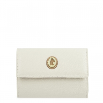 Cartera mediana mujer en piel vacuno color ivory-El Potro
