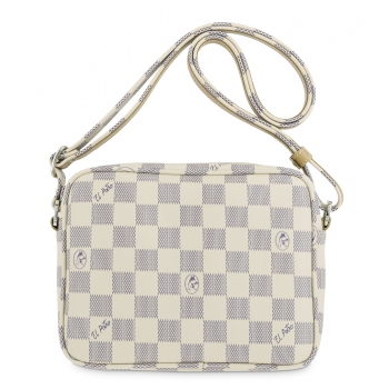 Bolso bandolera pequeña mujer en lona color beige-Chess