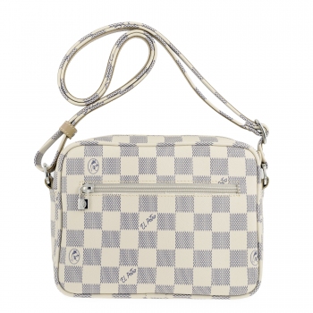 Bolso bandolera pequeña mujer en lona color beige-Chess