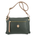 Bolso Hobo de mujer en piel vacuno color verde- Oasis