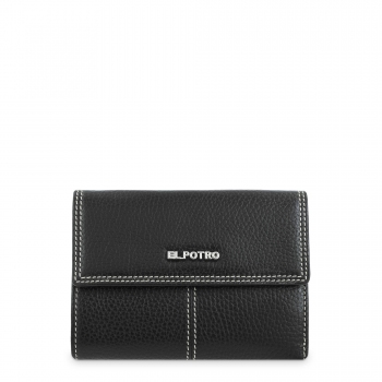Cartera mujer en piel vacuno color negro - Floater