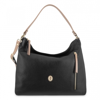 Bolso Hobo de mujer en piel vacuno color ivory - Oasis