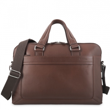 Bolso carpeta porta ordenador unisex  en piel vacuno cuero-El Potro