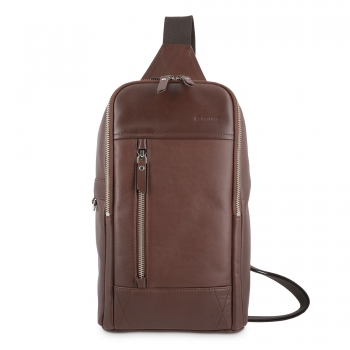 Bolso bandolera jamonera en color cuero- ELPOTRO