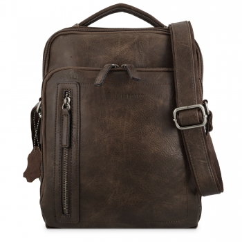 Bolso bandolera grande hombre en color marrón - Verota