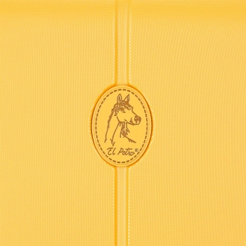 Maleta mediana expandible El Potro Vera color amarillo 70cm