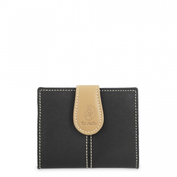 Cartera pequeña de mujer de color negro-Base