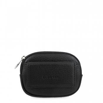 Monedero mujer en piel vacuno color negro - floater