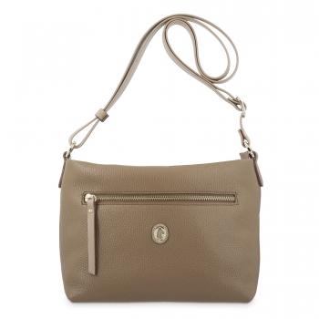 Bolso bandolera de mujer en piel vacuno color cuero - Oasis