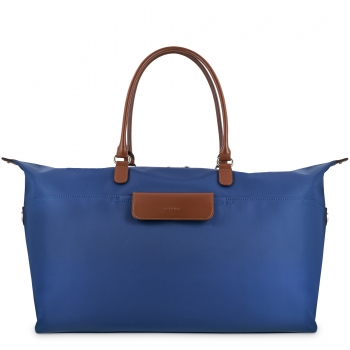 Bolso cesta de viaje grande azul-El potro