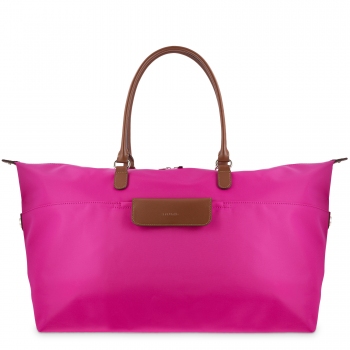 Bolso cesta de viaje grande rosa-El potro