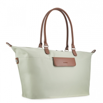 Bolso cesta larga beige-El potro