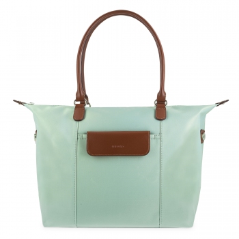 Bolso cesta tote verde agua-El potro