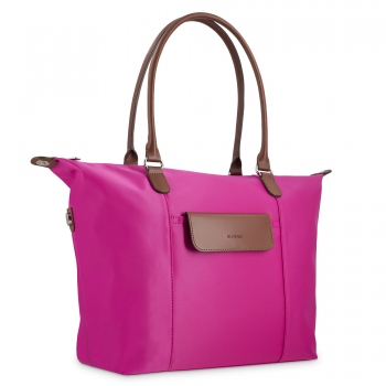 Bolso cesta tote rosa-El potro