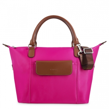 Bolso cesta pequeño rosa-El Potro