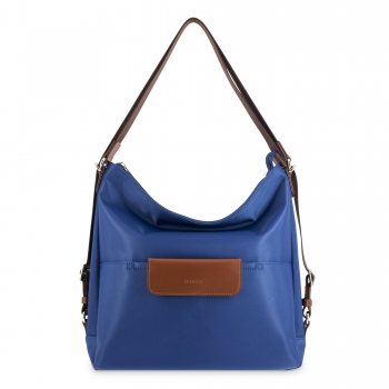 Bolso convertible en mochila azul-El Potro