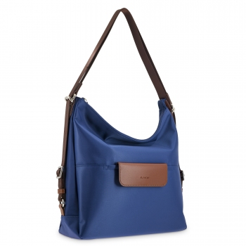 Bolso convertible en mochila azul-El Potro