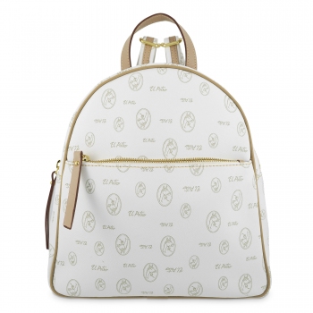 Mochila mediana de color blanco-EL POTRO