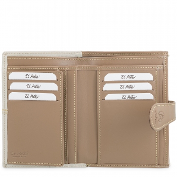 Cartera mediana mujer en color beige-El Potro