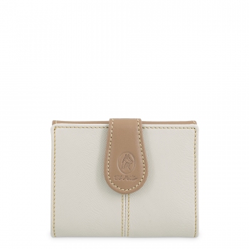 Cartera pequeña de mujer de color beige-Base