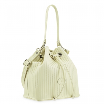 Bolso saco mujer en piel vacuno color ivory- Cromo