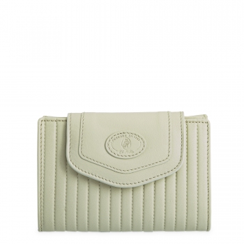 Cartera de mujer mediana en piel vacuno color ivory- Cromo