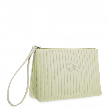 Bolsa de mano en piel vacuno color beige- El Potro