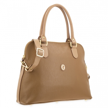 Bolso bugatti de mujer en piel vacuno color cuero- Oasis
