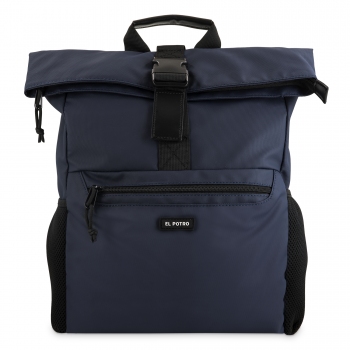 MOCHILA SOLAPA PORTAORDENADOR  EL POTRO NEW SPORT AZUL