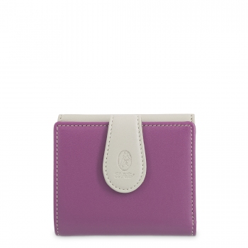 Cartera pequeña de mujer en piel vacuno color rosa - N A T U R E