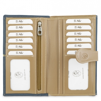 Cartera grande mujer en color azul-base-El Potro