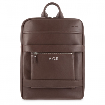 MOCHILA DE PIEL CUERO COÑAC  EL POTRO BOSTON