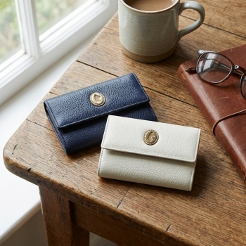 Cartera mediana mujer en piel vacuno color ivory-El Potro