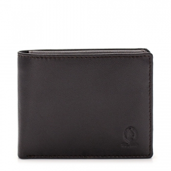 Cartera hombre en piel vacuno color marrón - Roma