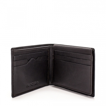 Cartera hombre en piel vacuno color marrón - Roma